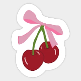 Coquette Cherry Sticker